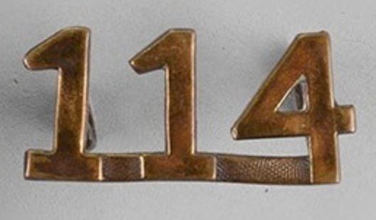 114th Infantry Battalion Other Ranks Shoulder Title Obverse