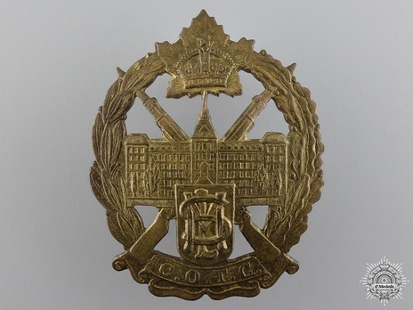  St. Louis College Canadian Officer Training Corps Officers Cap Badge Obverse
