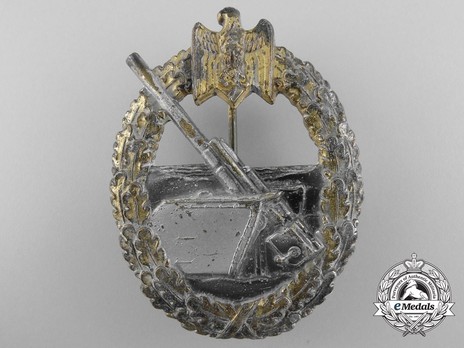 Coastal Artillery War Badge, by H. Aurich Obverse