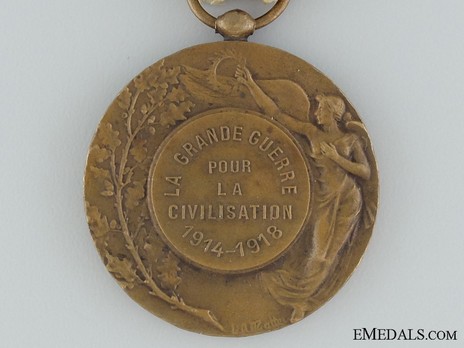 Bronze Medal (stamped "M. PAUTOT," "L O MATTEI") Reverse