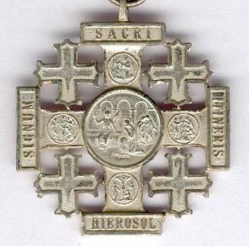 Jerusalem Pilgrims Cross, in Silver Reverse
