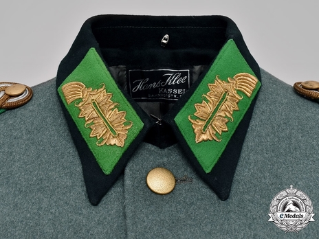 German Police General's Service Tunic Collar Detail