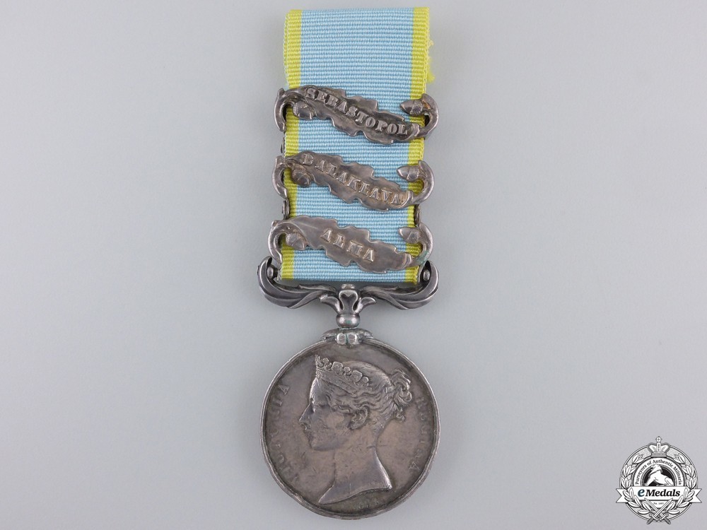Silver medal with alma bakalava sebastopol clasp stamped w. wyon r.a. b. wyon sc. obverse