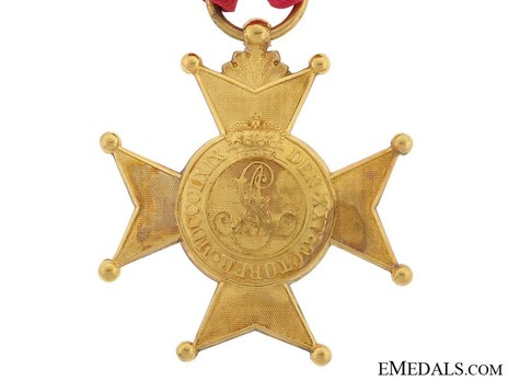 Princely House Order of Schaumburg-Lippe, Gold Merit Cross (in gold) Obverse