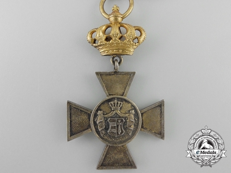 House Order of Duke Peter Friedrich Ludwig, Civil Division, I Class Honour Cross (with crown, in silver gilt) Reverse