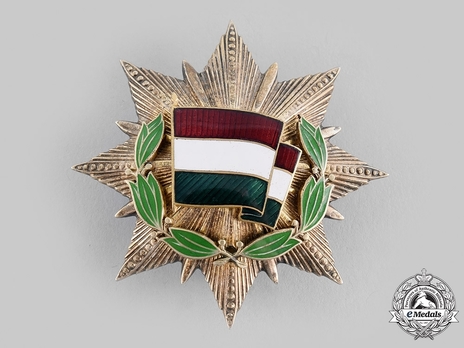 Order of the Flag of the Hungarian People's Republic, IV Class Obverse