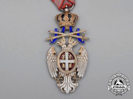 Order of the White Eagle, Type III, Military Division, IV Class Obverse