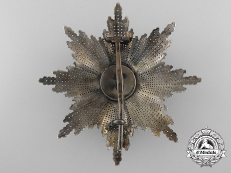 Order of Leopold, Type III, Civil Division, Grand Cross Breast Star (in Silver, by C. F Rothe) Reverse