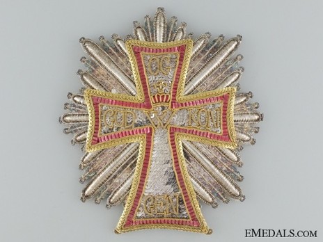 Order of Dannebrog, Grand Cross Breast Star (Sequins) Obverse