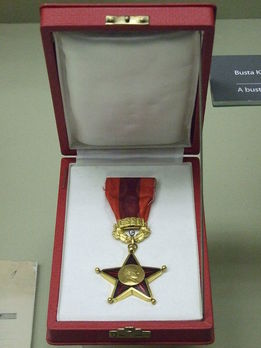Order of Klement Gottwald-For Building the Socialist Homeland, Type II, Gold Star (1960-1989)