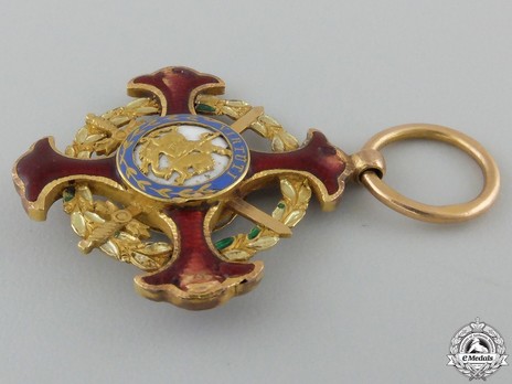 Royal Military Order of St. George of the Reunion, Knight of Justice Reverse