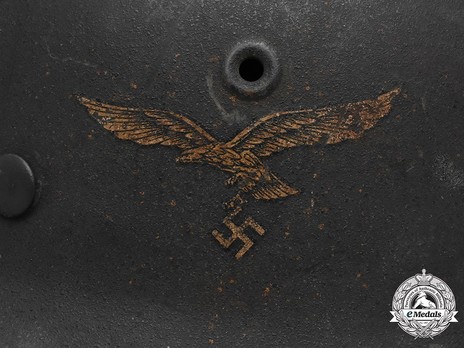 Luftwaffe Steel Helmet M42 Eagle Detail