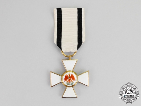 Order of the Red Eagle, Type V, Civil Division, III Class Cross (with non-combatant ribbon) Obverse