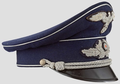 Diplomatic Corps Officials Blue & Silver Visor Cap Right