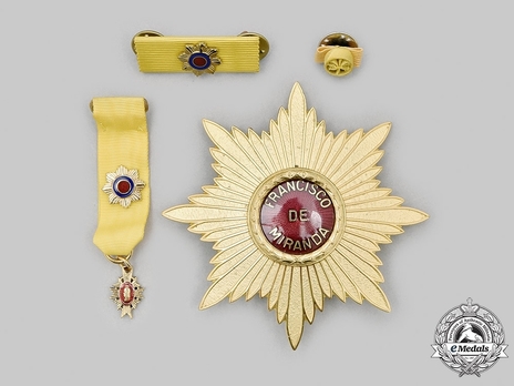 Order of Francisco de Miranda, Type II, Grand Cross Breast Star