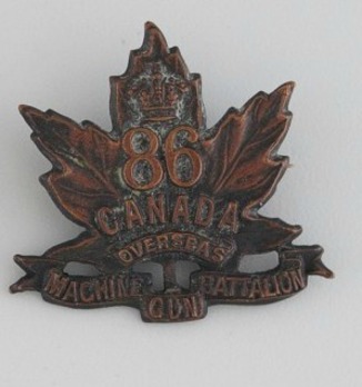 86th Infantry Battalion Other Ranks Collar Badge Obverse