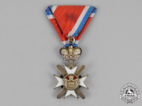 Order of the Cross of Takovo, Civil Division, IV Class Reverse