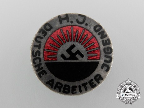HJ German Worker Youth Cap Badge Obverse