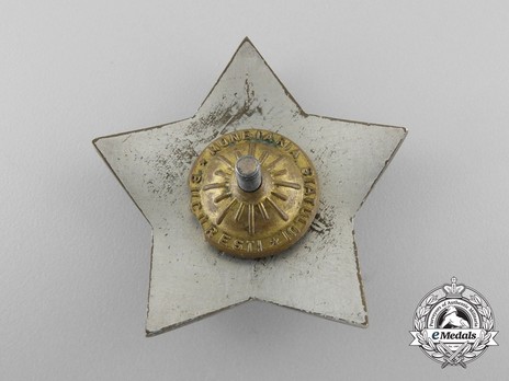 Order for Special Merit in the Defence of the State and Social Order, II Class Breast Star (1958-1965) Reverse