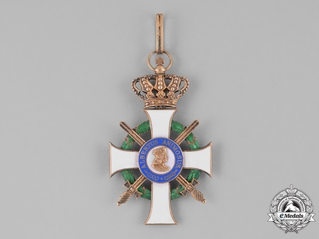 Albert Order, Type II, Military Division, Grand Cross (in silver gilt) Obverse