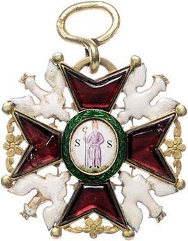 Order of Saint Stanislaus, I Class Cross (with crowned eagles)
