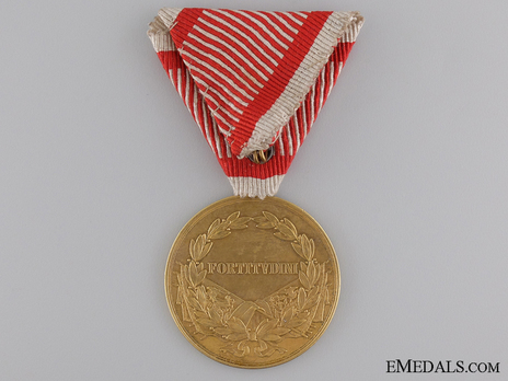 Gold Medal (with oval suspension and stamped "KAUTSCH") (Bronze gilt) Reverse