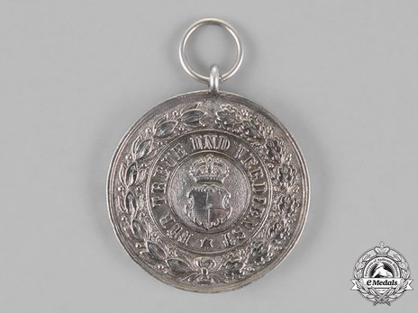 House Order of Hohenzollern, Type II, Civil Division, Silver Merit Medal ("1842") Reverse