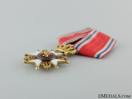Miniature Order of St. Olav, Grand Cross, Civil Division (1847) Obverse