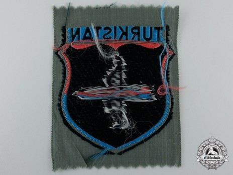 German Army Turkistan Legion Sleeve Insignia (2nd version) Reverse