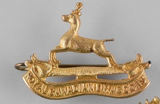 Royal Canadian Dragoons Officers Cap Badge Obverse