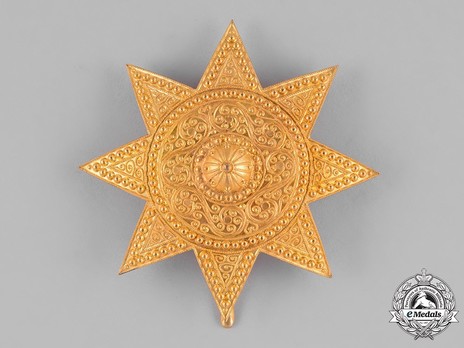 Order of the Star of Ethiopia, Grand Officer Breast Star (in Bronze gilt) Obverse