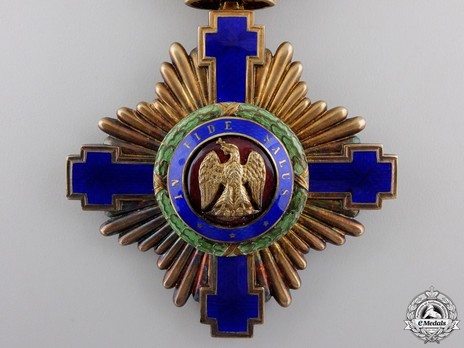 The Order of the Star of Romania, Type I, Civil Division, Grand Officer's Cross Obverse