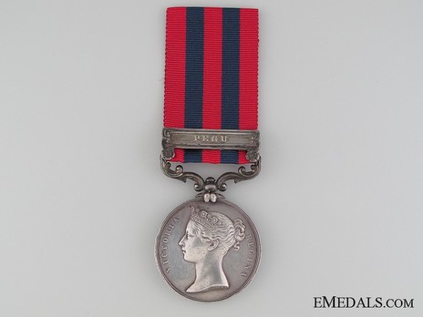 Silver Medal (with "PEGU" clasp) Obverse