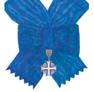 Order of the Cross of Terra Mariana, Collar Sash Badge Obverse