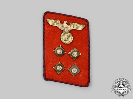 NSDAP Gemeinschaftsleiter Type IV Gau Level Collar Tabs Obverse
