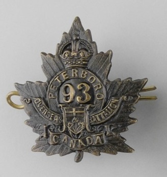93rd Infantry Battalion Other Ranks Cap Badge Obverse