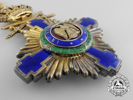 The Order of the Star of Romania, Type I, Military Division, Commander's Cross Obverse