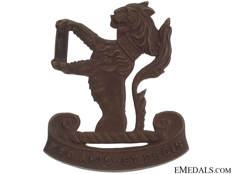 Peel & Dufferin Regiment Other Ranks Cap Badge Obverse