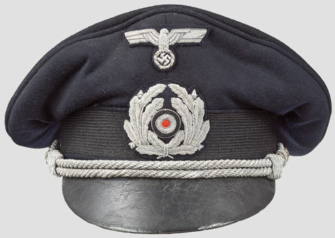 Kriegsmarine Blue Administrative Officials Visor Cap Obverse