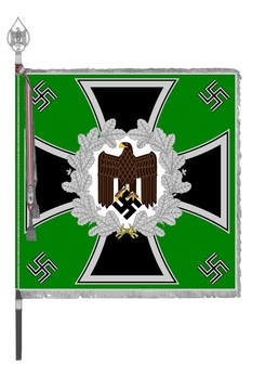 German Army General Army Unit Flag (Mountain Foot version) Obverse