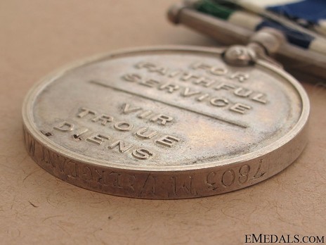 Police Good Service Medal Reverse