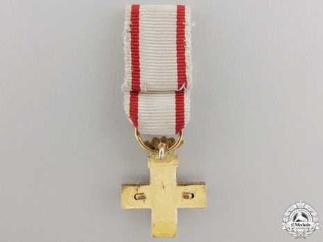 Miniature 1st Class Cross (bronze gilt) Reverse