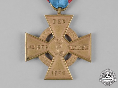 Military Merit Cross, 1870-1871 (in bronze gilt) Reverse