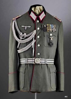German Army Veterinary Officer's Piped Field Tunic Obverse