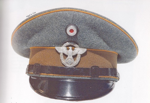 German Rural Police NCO/EM's Visor Cap Front