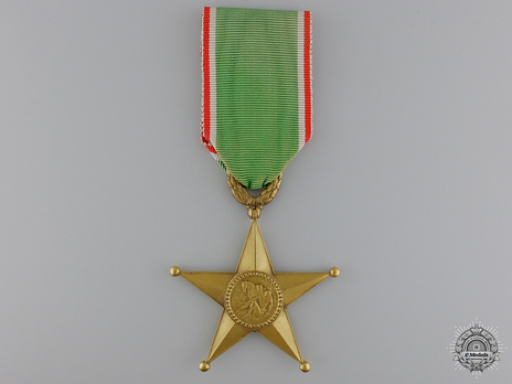 Order of the Star of Italian Solidarity, Type I, III Class Obverse