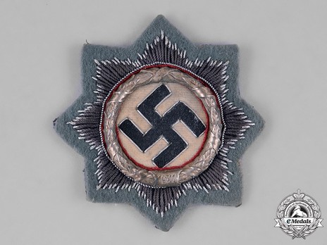German Cross, in Silver, in Cloth Obverse