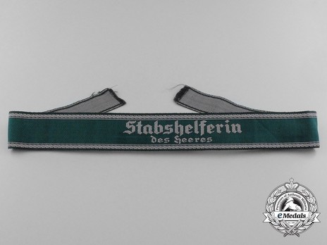 German Army Female Staff Helper Cuff Title (Non-Leader version) Obverse