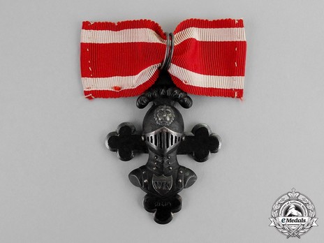 Order of the Iron Helmet, Decoration (on Brabant Cross) Obverse with Ribbon