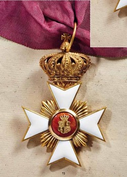 Princely Honour Cross, Civil Division, I Class Cross (with crown) Obverse